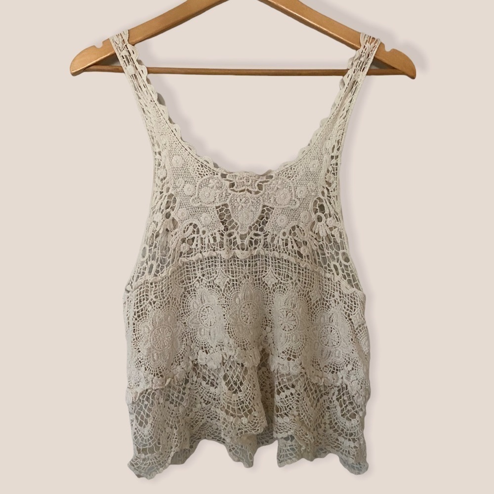 Double Zero Crochet Cotton Top